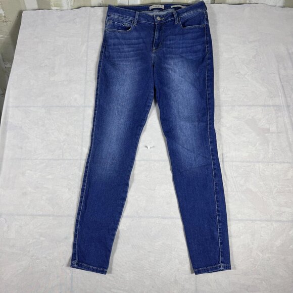 Guess Women's Sexy Curve Skinny Jeans Blue Denim Stretch Mid-Rise Logo 30 RG - Picture 1 of 16